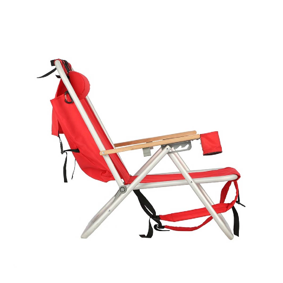 Silla De Playa Mochila Con Bolso Y Porta Accesorios