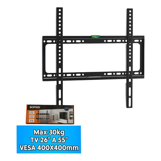 Soporte Fijo Para TV 26" a 55" con Nivel – VESA 400x400