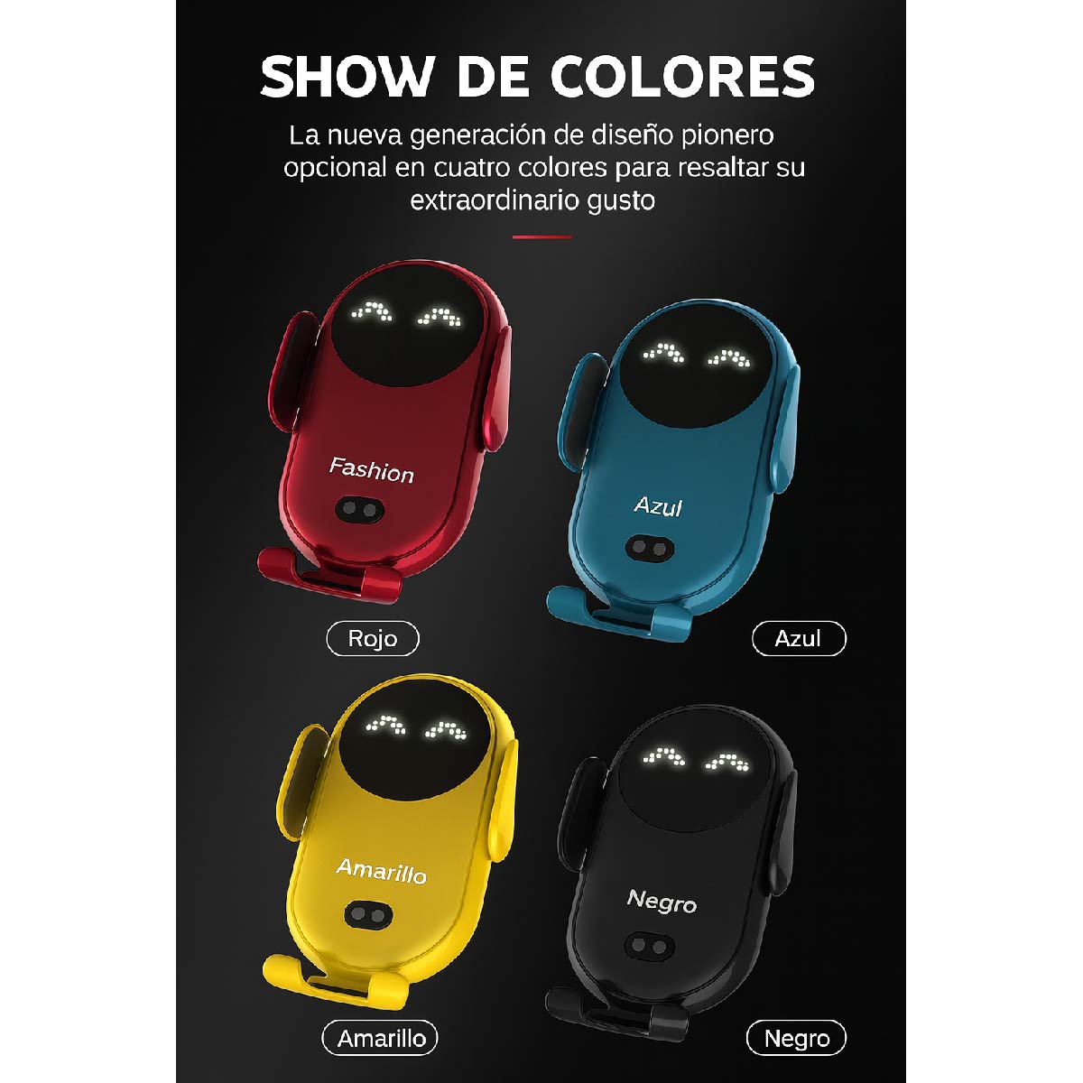 Cargador Inalámbrico 30 W Soporte Para Auto Carga Rapida