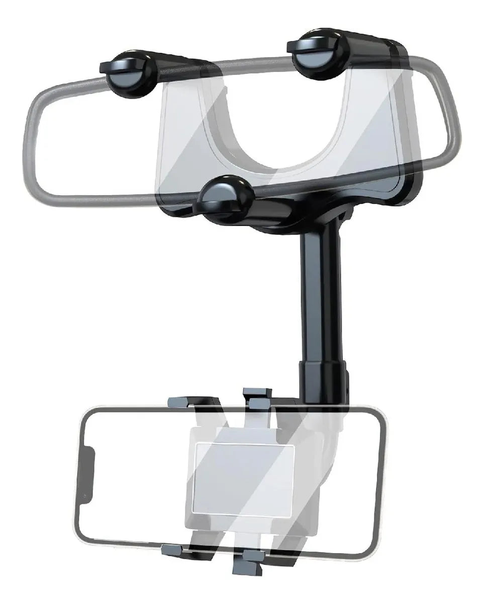 Soporte de Celular para Auto – Articulado 360° para Retrovisor