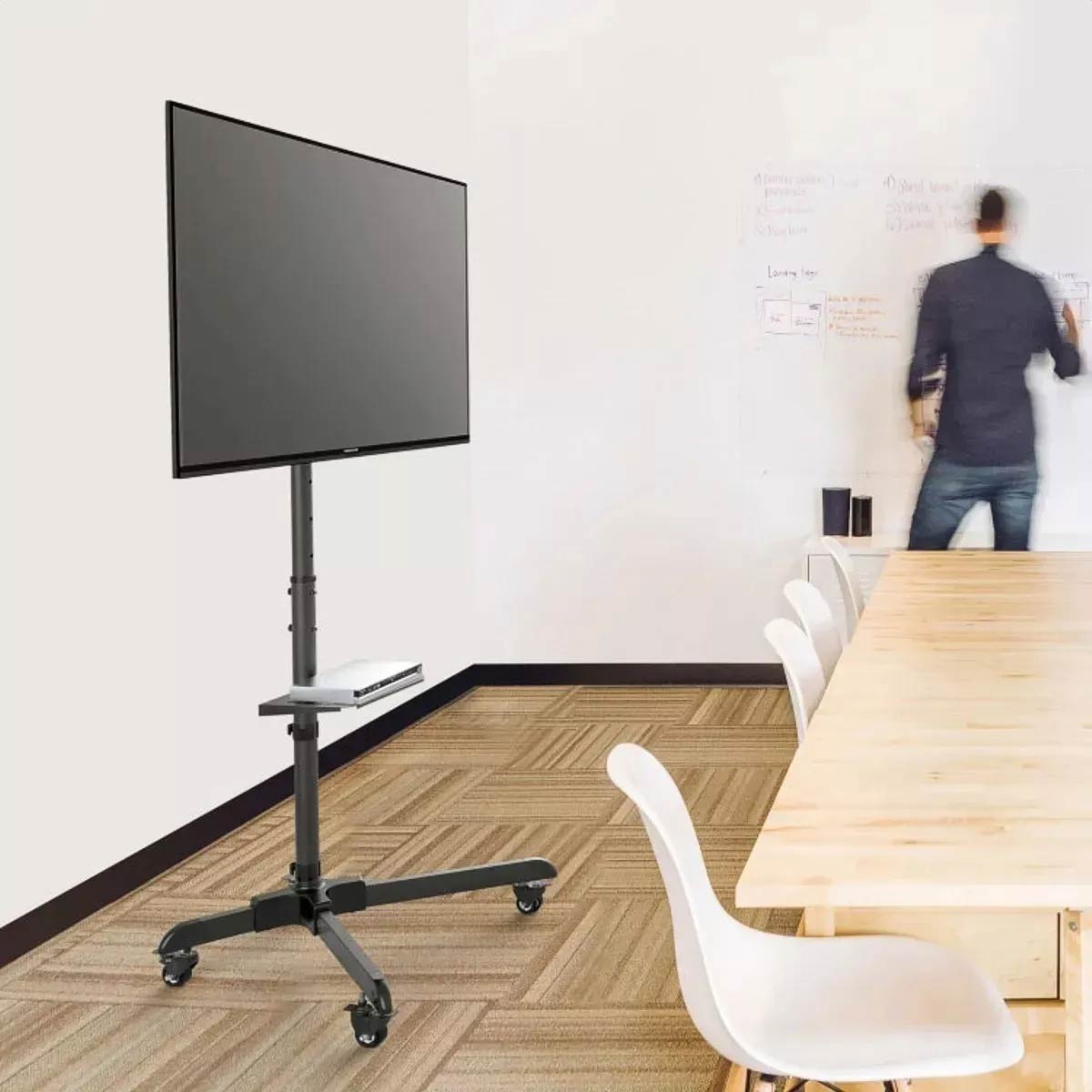 Soporte De Piso Para Tv Monitor 32 A 70 Pulgadas Ruedas