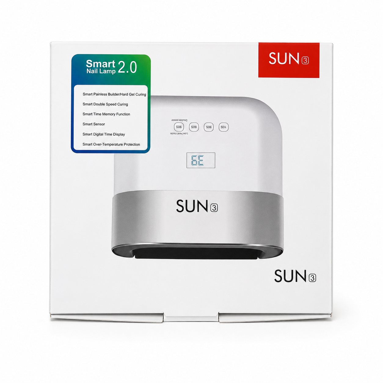 lampara Cabina Secador de Uñas SUN 3 UV LED 48W Profesional