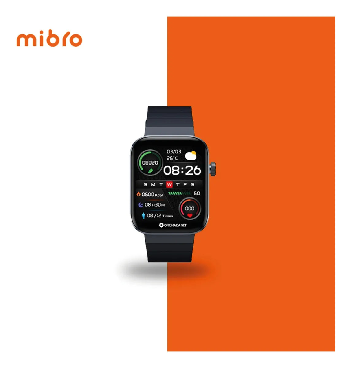 Reloj Smartwatch Mibro T1 – 1.6" AMOLED | Batería 350mAh | Negro