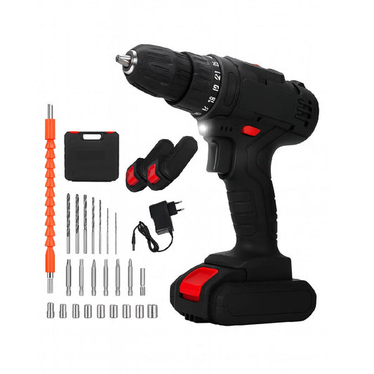 Taladro Inalámbrico Atornillador 10mm 2 Baterías 21v