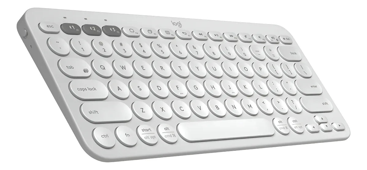 Teclado Logitech K380s Negro Qwerty Blanco Inalámbrico