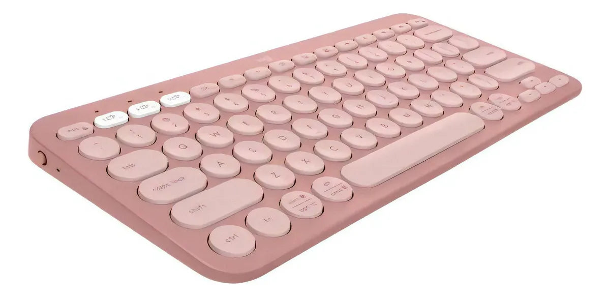 Teclado Logitech K380s Rosa Qwerty Español Inalámbrico