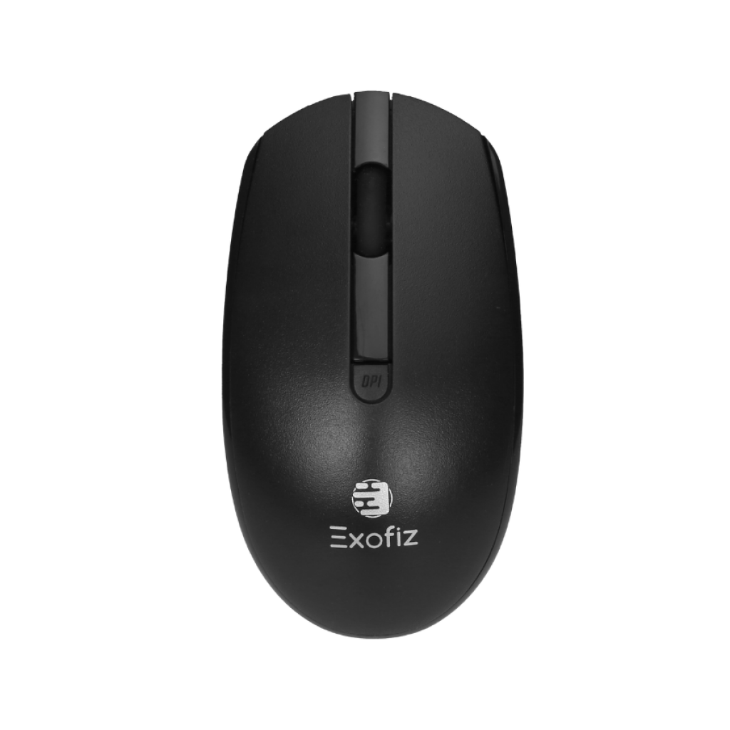 Kit Teclado Y Mouse Inalámbrico Exofiz Negro Layout Español