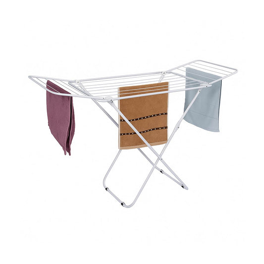 Tender Tendedero Ropa Pie Aluminio Plegable Para El Hogar - Blanco