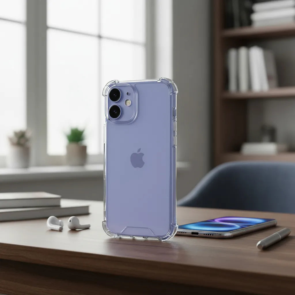 Protector Transparente AntiShock Con Bordes Reforzados Para iPhone 16