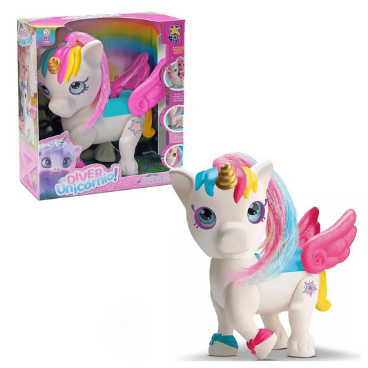 Unicornio Divertoys Vinil 28cm Todo Articulado - Divertoys