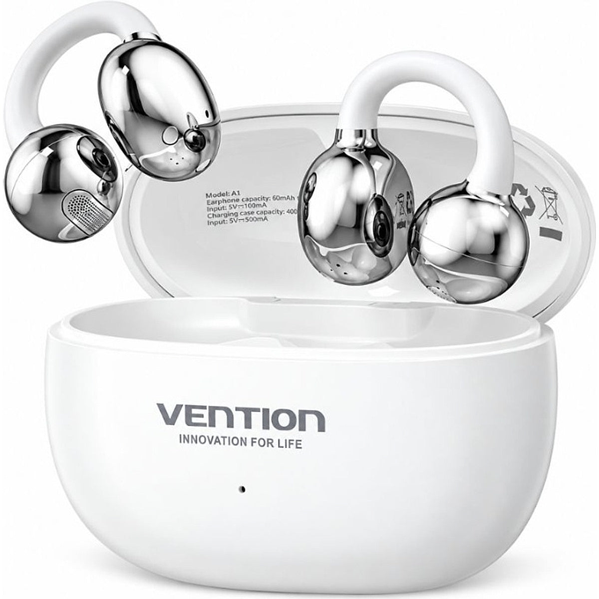 Auriculares Vention Echo Clip A11 Pro blancos con estuche