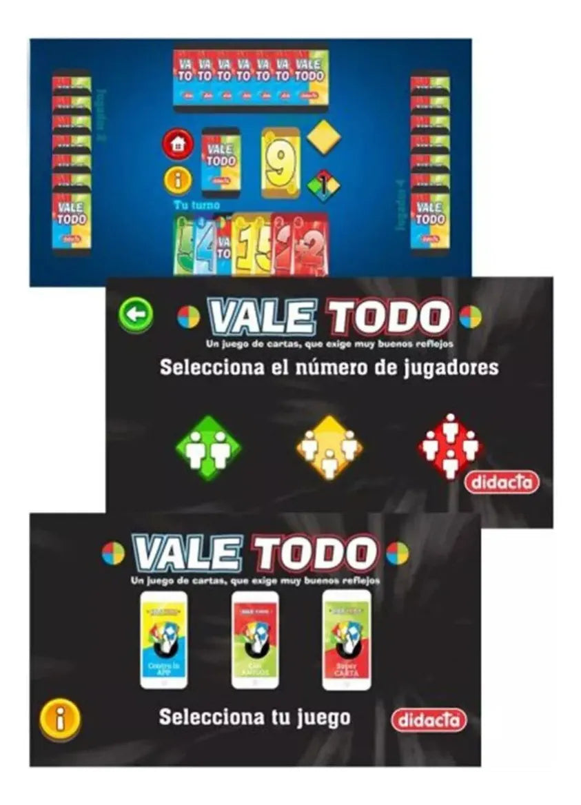 Vale Todo - Didacta - + 7 Años - Juego De Cartas Y Reflejos