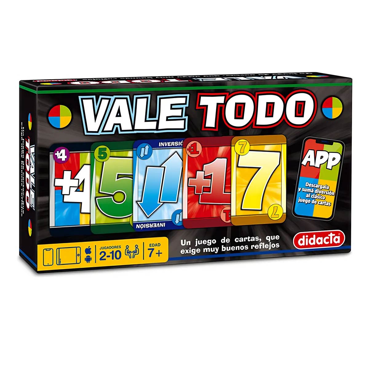 Vale Todo - Didacta - + 7 Años - Juego De Cartas Y Reflejos