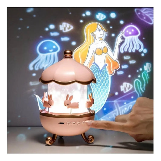 Veladora Lámpara Led Proyector De Nebulosa Dibujos Animados