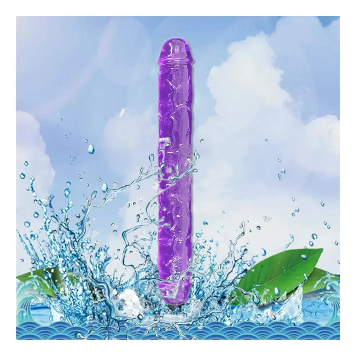 Consolador Doble Flexible 23,5 cm x 2,5 cm