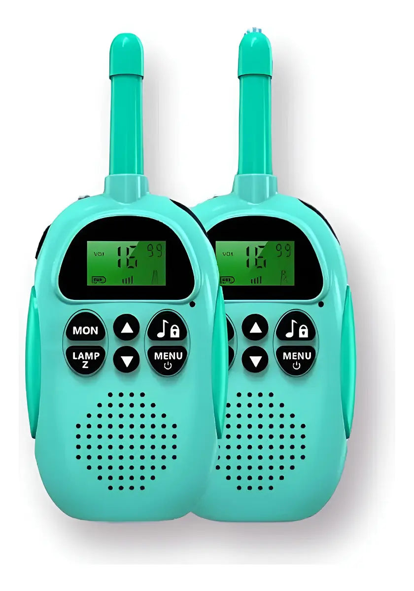 2 Walkie Tokie Niño Y Niña De Largo Alcance Recargables