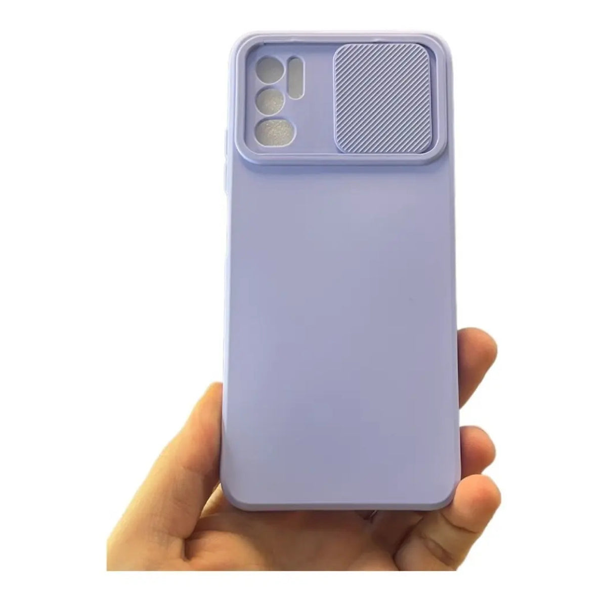 Funda Cubre Cámara De Silicona Para Xiaomi Redmi Note 10 5G Lila