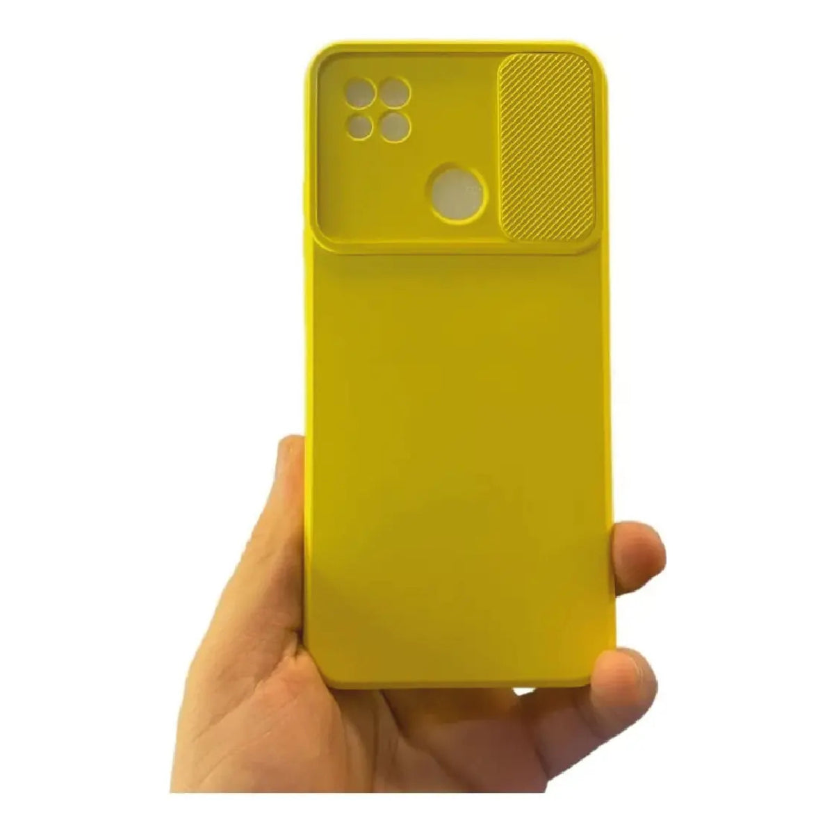 Funda Cubre Cámara De Silicona Para Xiaomi Redmi 10A Amarillo