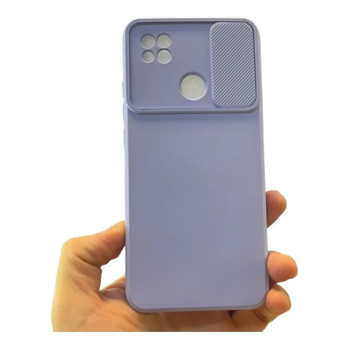 Funda Cubre Cámara De Silicona Para Xiaomi Redmi 9C Lila