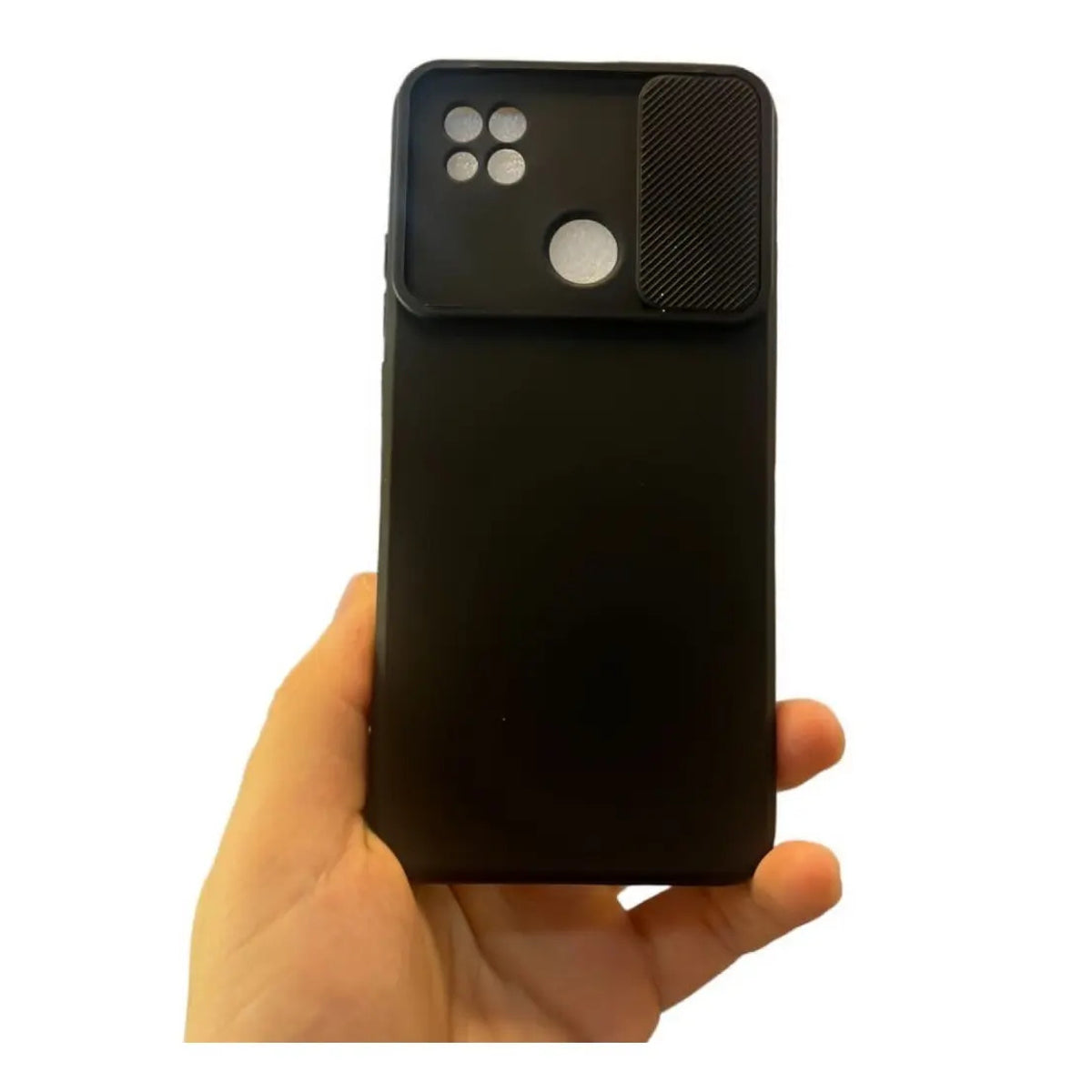 Funda Cubre Cámara De Silicona Para Xiaomi Redmi 9C Negro