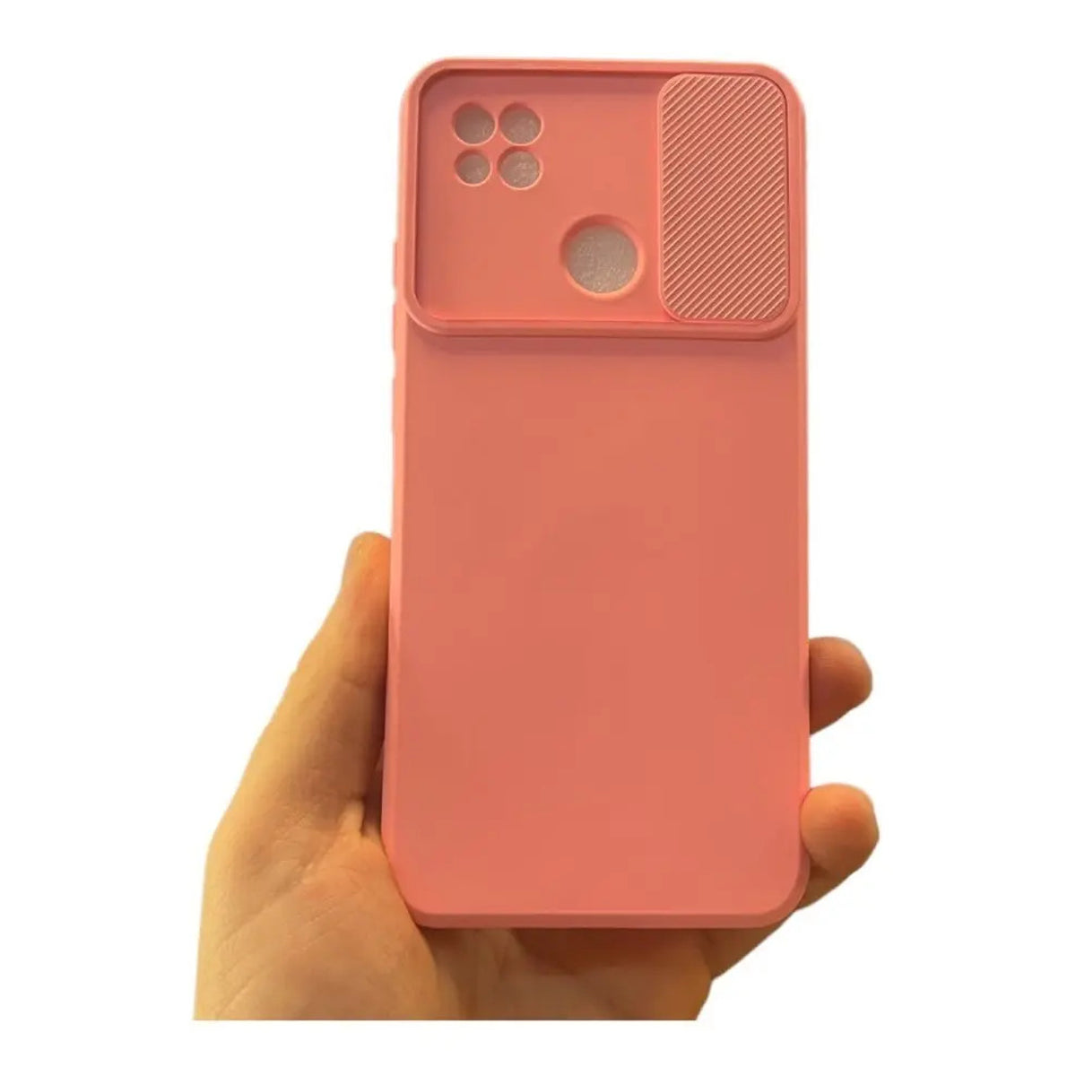 Funda Cubre Cámara De Silicona Para Xiaomi Redmi 9C Rosado
